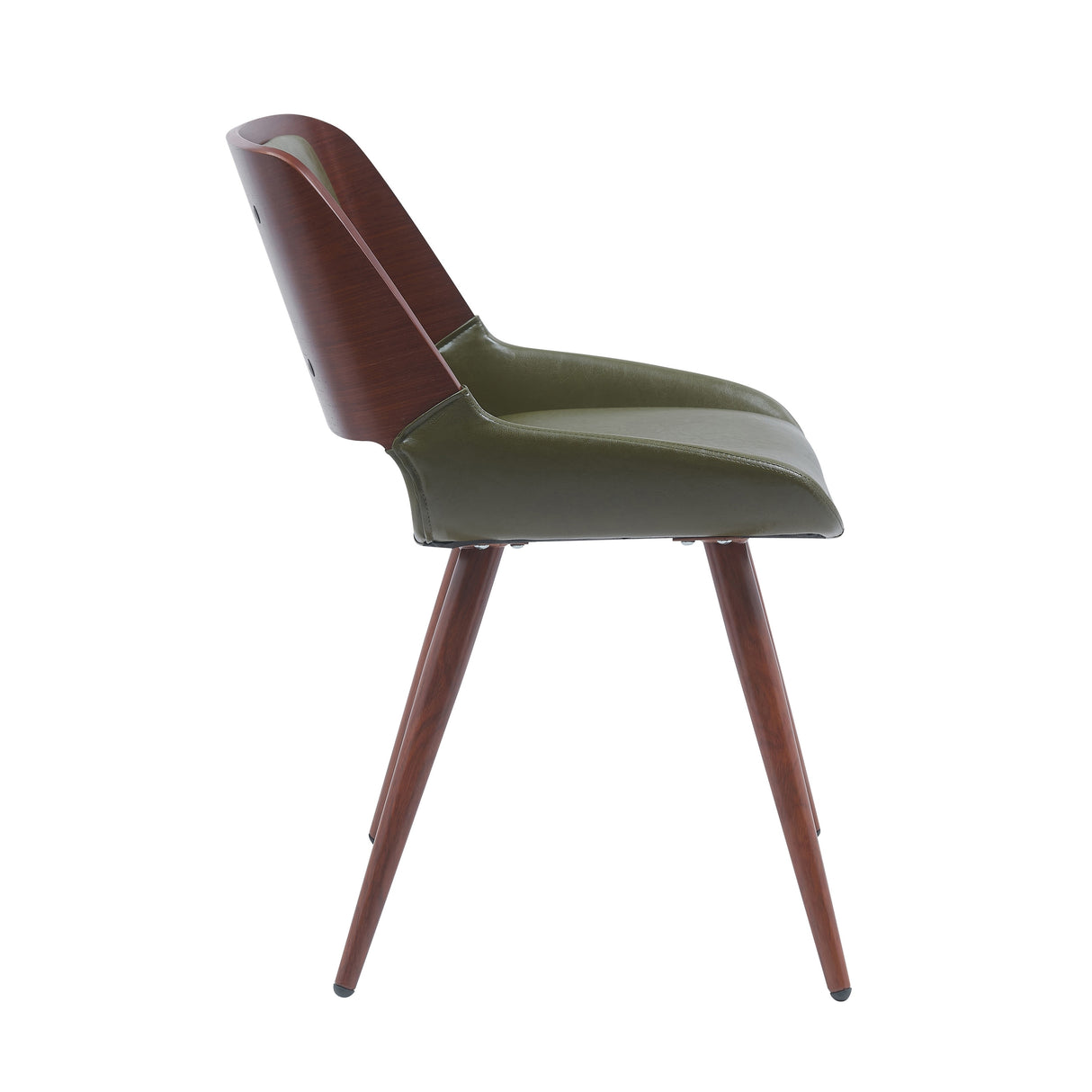 Porthos Home Basil Faux Leather Mid-Century Dining Chair