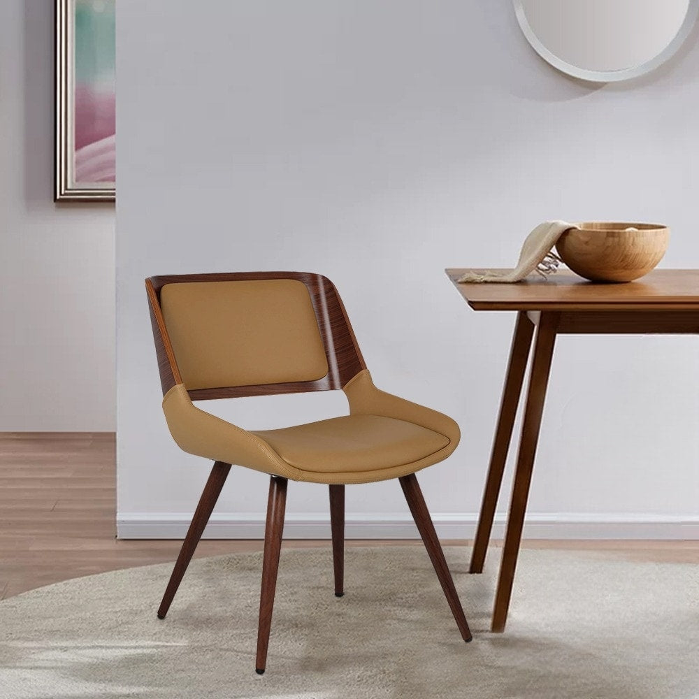 Porthos Home Basil Faux Leather Mid-Century Dining Chair