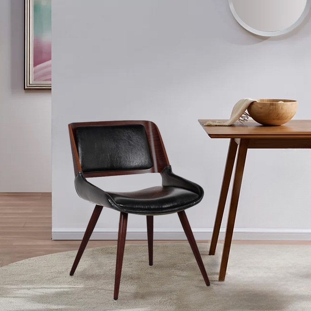 Porthos Home Basil Faux Leather Mid-Century Dining Chair