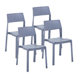 Porthos Home Brock Stackable Dining Chairs Set of 4, Overall Plastic