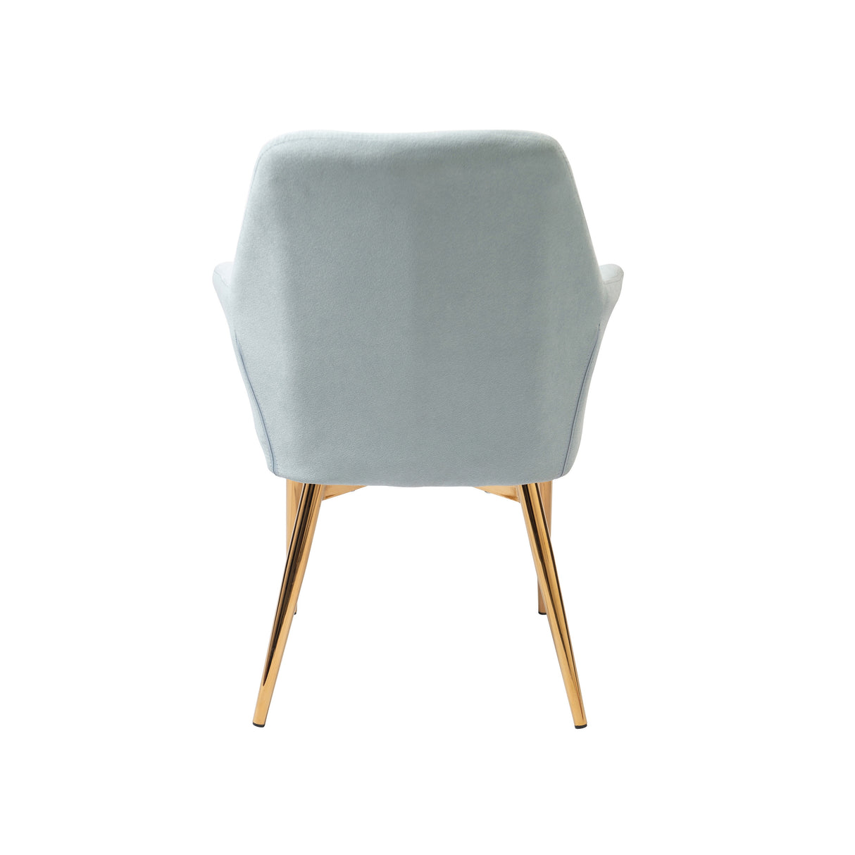 Porthos Home Dak Dining Chair with Armrests, Velvet, Gold Chrome Legs
