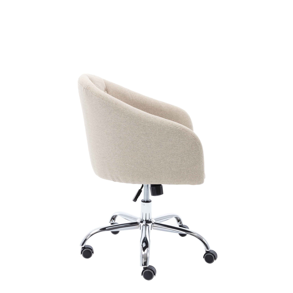 Porthos Home Kash Home Office Desk Chair, Round Back, Linen Fabric