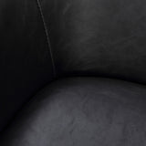 Porthos Home Jamar PU Leather Office Chair with Metal Roller Base
