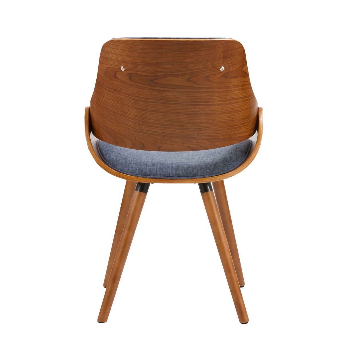 Porthos Home Wood and Fabric Mid Century Modern Dining or Accent Chair