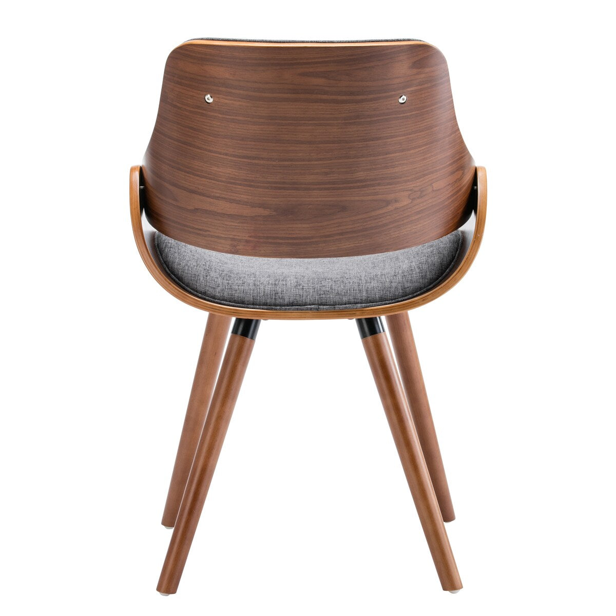Porthos Home Wood and Fabric Mid Century Modern Dining or Accent Chair