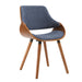Porthos Home Wood and Fabric Mid Century Modern Dining or Accent Chair