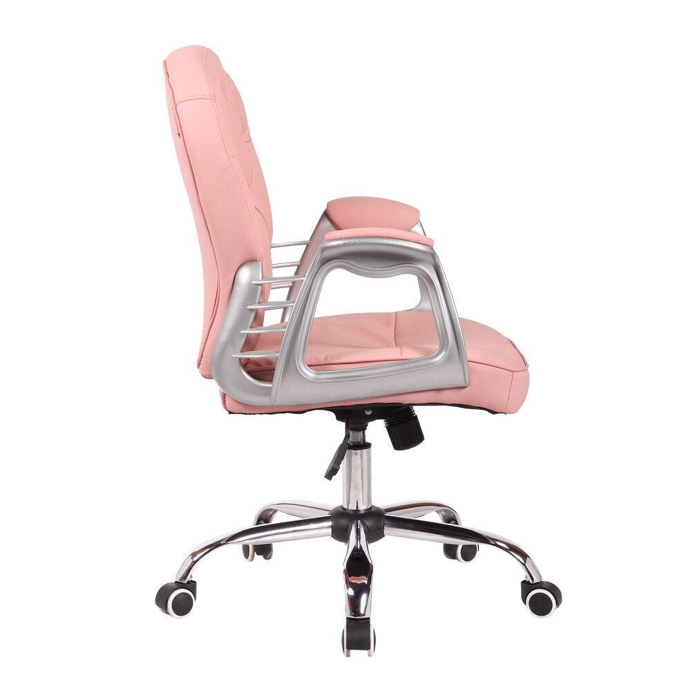 Porthos Home Wylder 360? Swivel Office Chair, PU Leather Upholstery