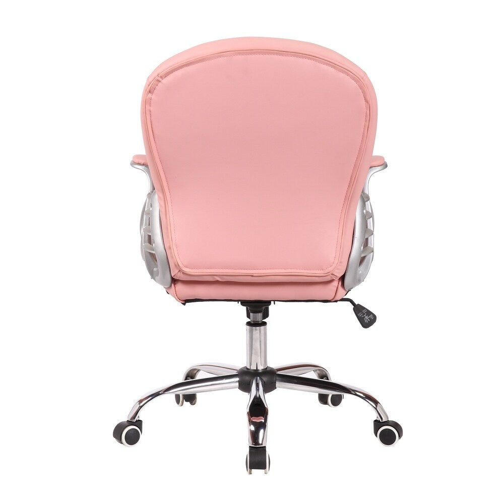 Porthos Home Wylder 360? Swivel Office Chair, PU Leather Upholstery