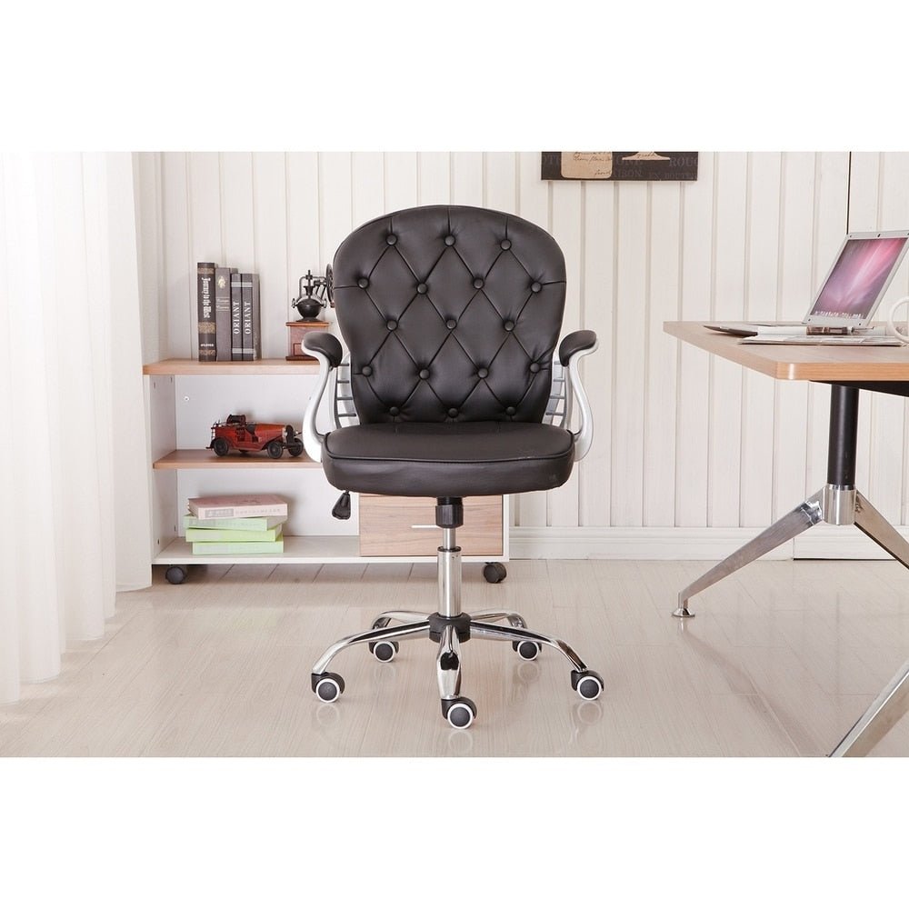 Porthos Home Wylder 360? Swivel Office Chair, PU Leather Upholstery