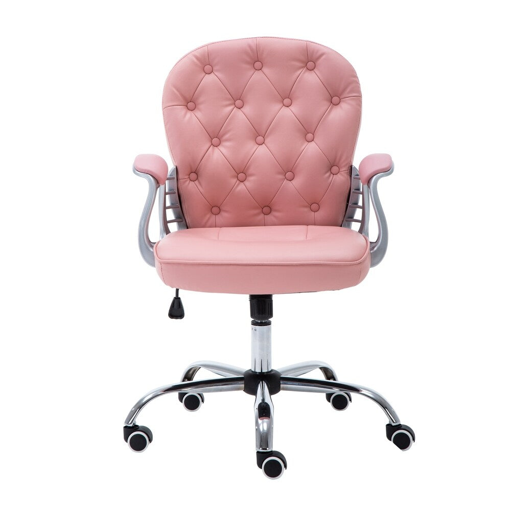Porthos Home Wylder 360? Swivel Office Chair, PU Leather Upholstery