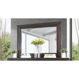 Moso Transitional Espresso 2-piece 6-Drawer Dresser and Mirror Set by Furniture of America