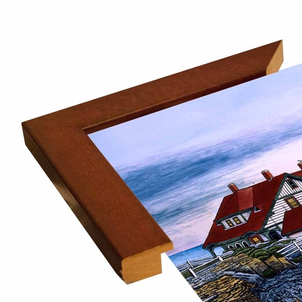Portland Headlight-THEWIN9568 Print 23.75"x32.25" by Thelma Winter