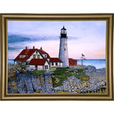 Portland Headlight-THEWIN9568 Print 23.75"x32.25" by Thelma Winter