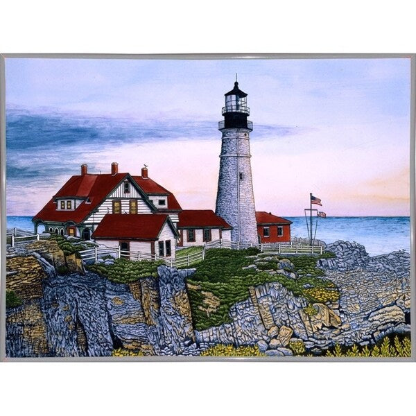 Portland Headlight-THEWIN9568 Print 23.75"x32.25" by Thelma Winter