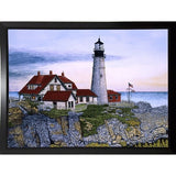 Portland Headlight-THEWIN9568 Print 23.75"x32.25" by Thelma Winter