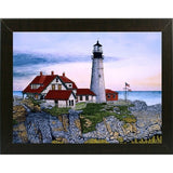 Portland Headlight-THEWIN9568 Print 23.75"x32.25" by Thelma Winter