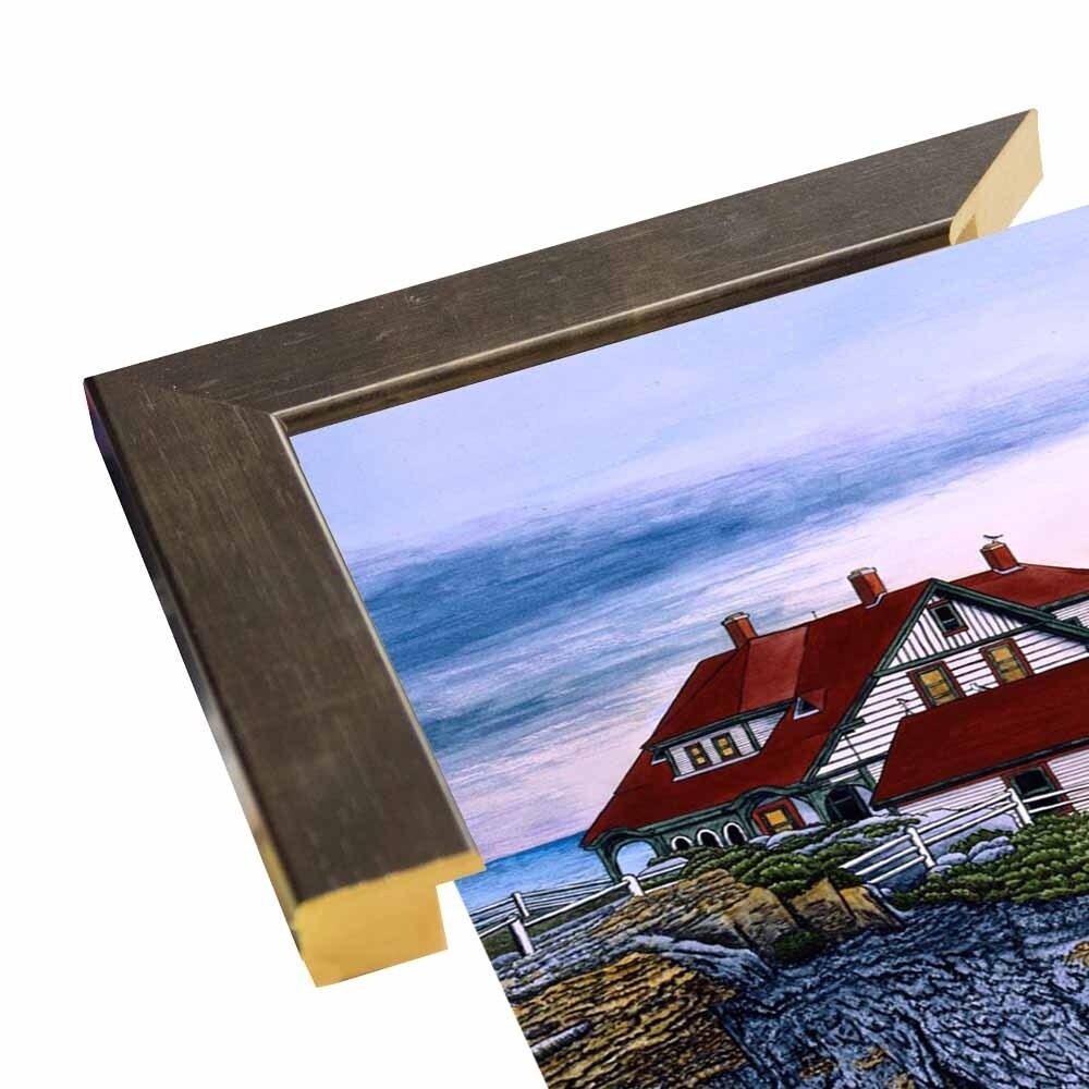 Portland Headlight-THEWIN9568 Print 23.75"x32.25" by Thelma Winter