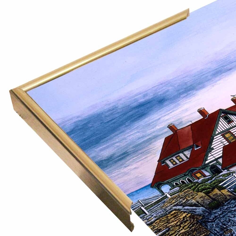 Portland Headlight-THEWIN9568 Print 23.75"x32.25" by Thelma Winter