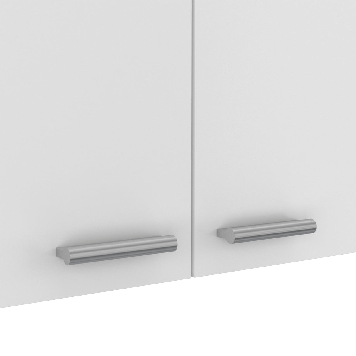 TUHOME Portofino 150 Wall Cabinet with 2 Double Doors, Dish Rack, 2 Open Shelves, and 2 Inner Shelves - N/A