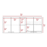 TUHOME Portofino 150 Wall Cabinet with 2 Double Doors, Dish Rack, 2 Open Shelves, and 2 Inner Shelves - N/A