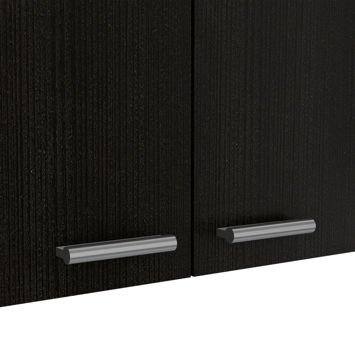 TUHOME Portofino 150 Wall Cabinet with 2 Double Doors, Dish Rack, 2 Open Shelves, and 2 Inner Shelves - N/A