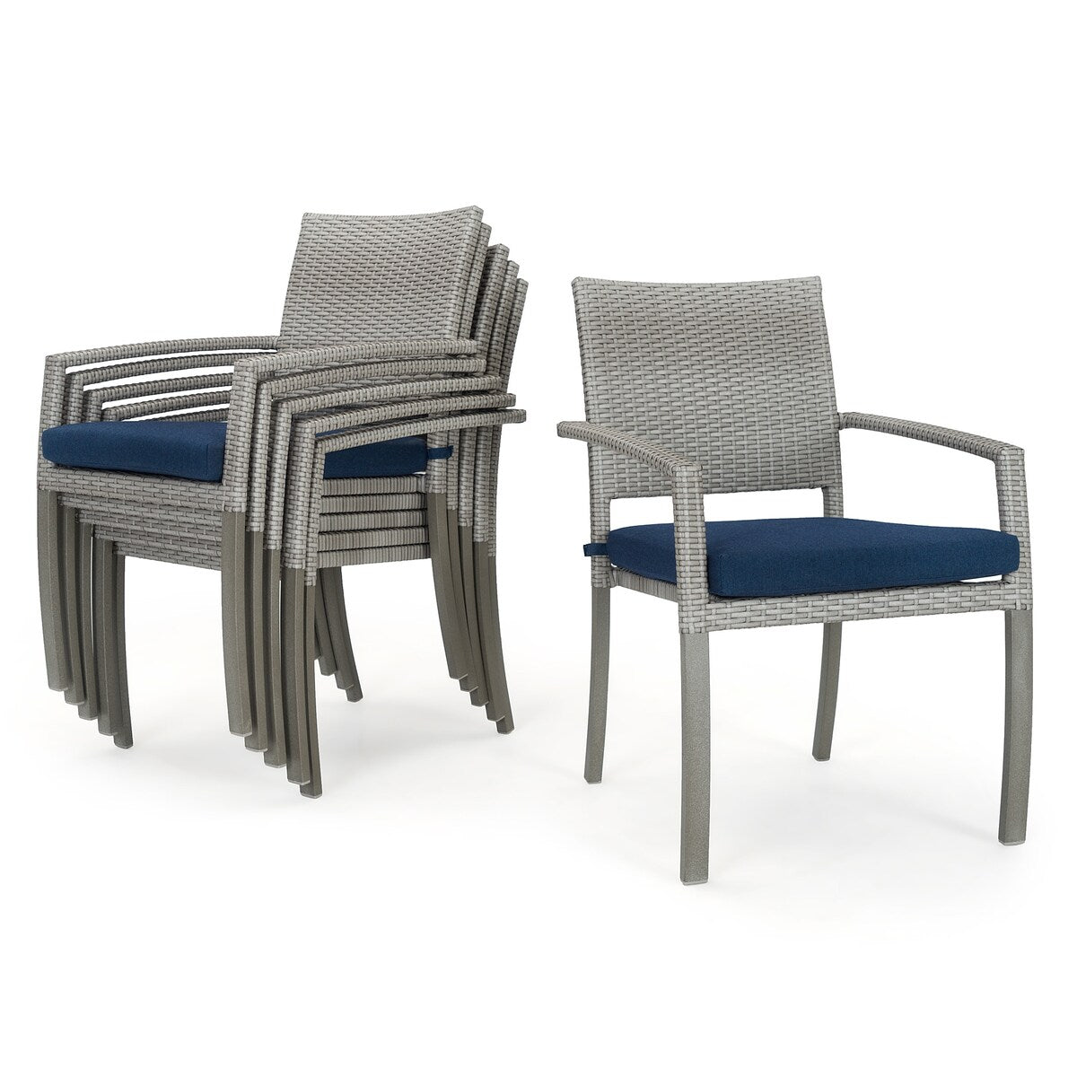 Portofino Casual 7 Piece Sunbrella Outdoor Patio Dining Set