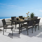 Portofino Casual 7 Piece Sunbrella Outdoor Patio Dining Set