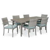 Portofino Casual 7 Piece Sunbrella Outdoor Patio Dining Set