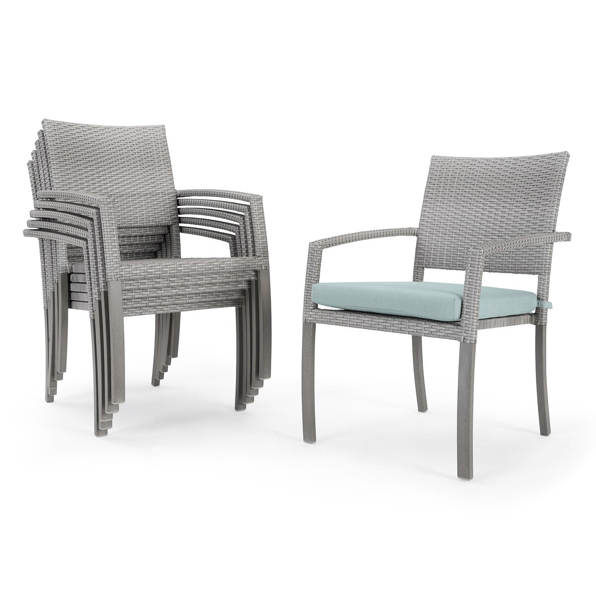 Portofino Casual 7 Piece Sunbrella Outdoor Patio Dining Set