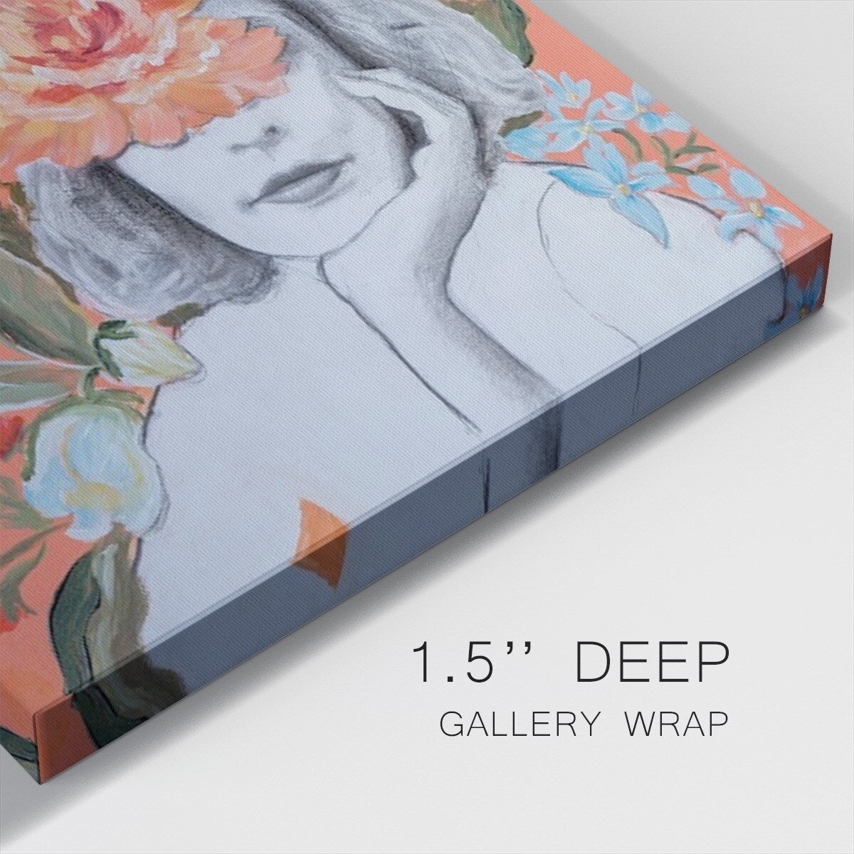 Portraits in Bloom IV-Gallery Wrapped Canvas