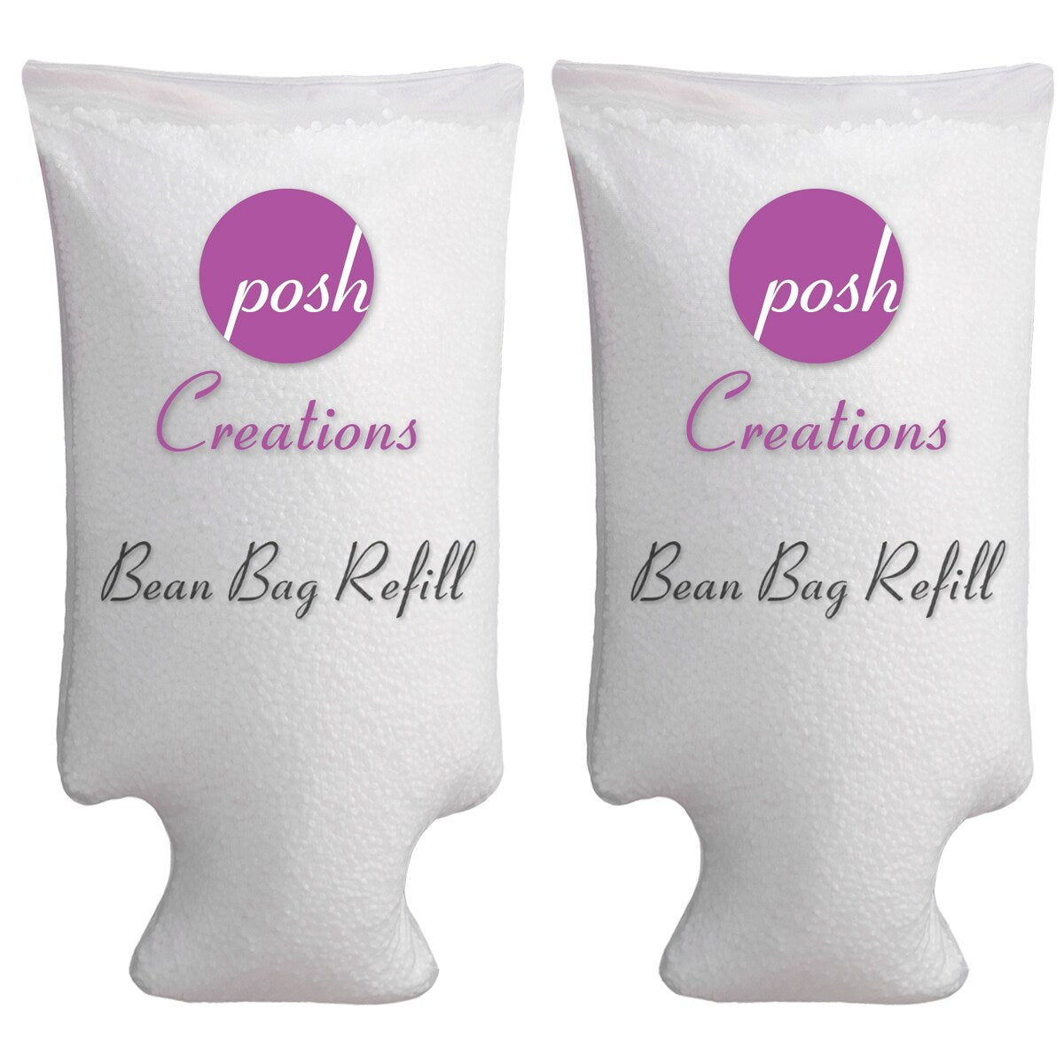 Posh Creations Bean Bag Refill, Premium Cool White EPS Refill