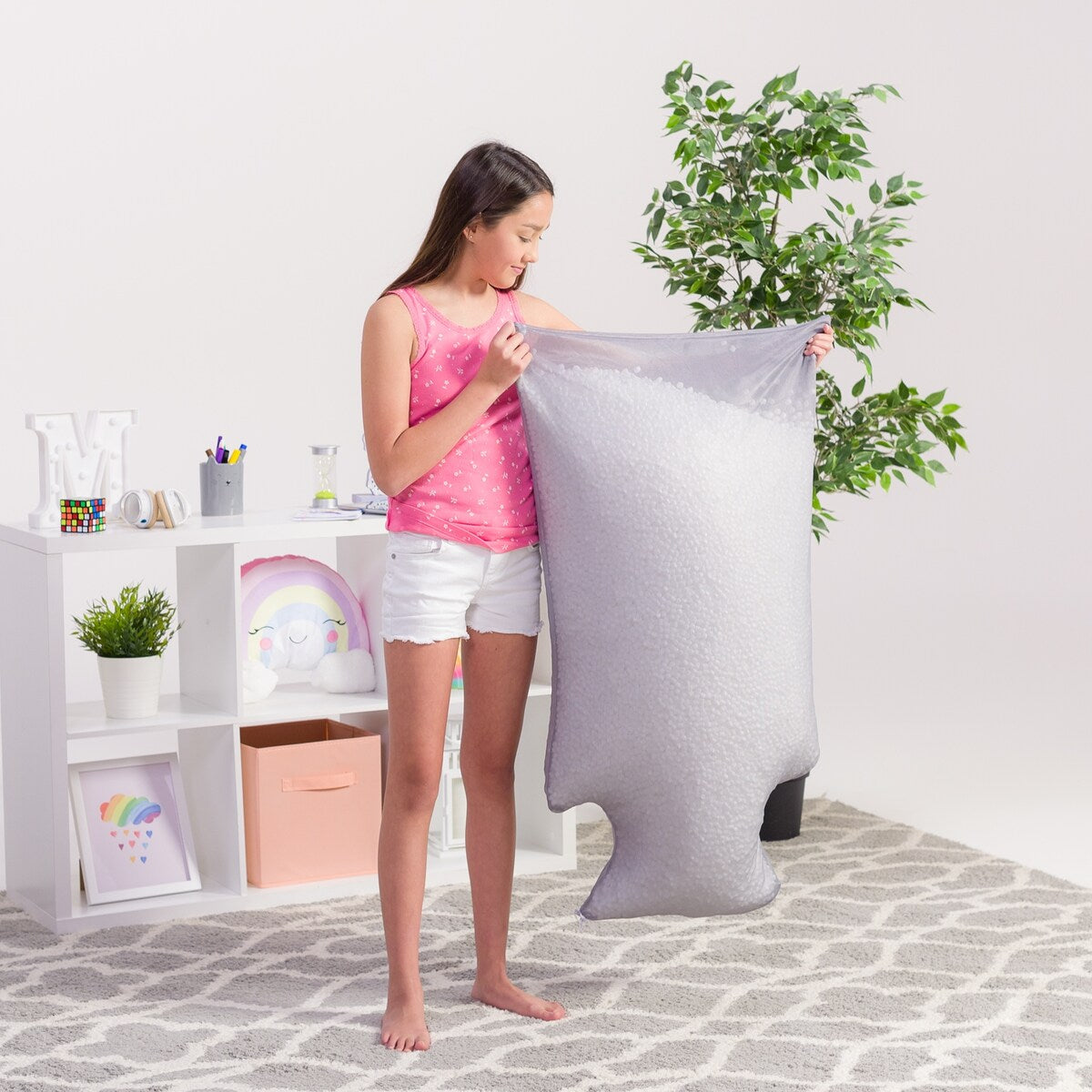Posh Creations Bean Bag Refill, Premium Cool White EPS Refill