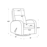 Posie Manual Glider Swivel Recliner