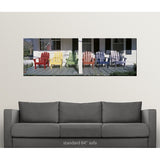 " Adirondack Chairs Porch Plymouth VT" Poster Print
