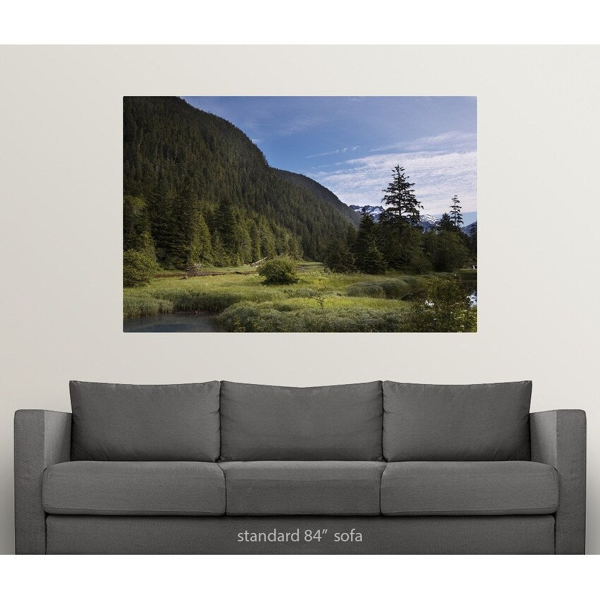"Bedwell sound mountains and forest, Columbia" Poster Print - Multi