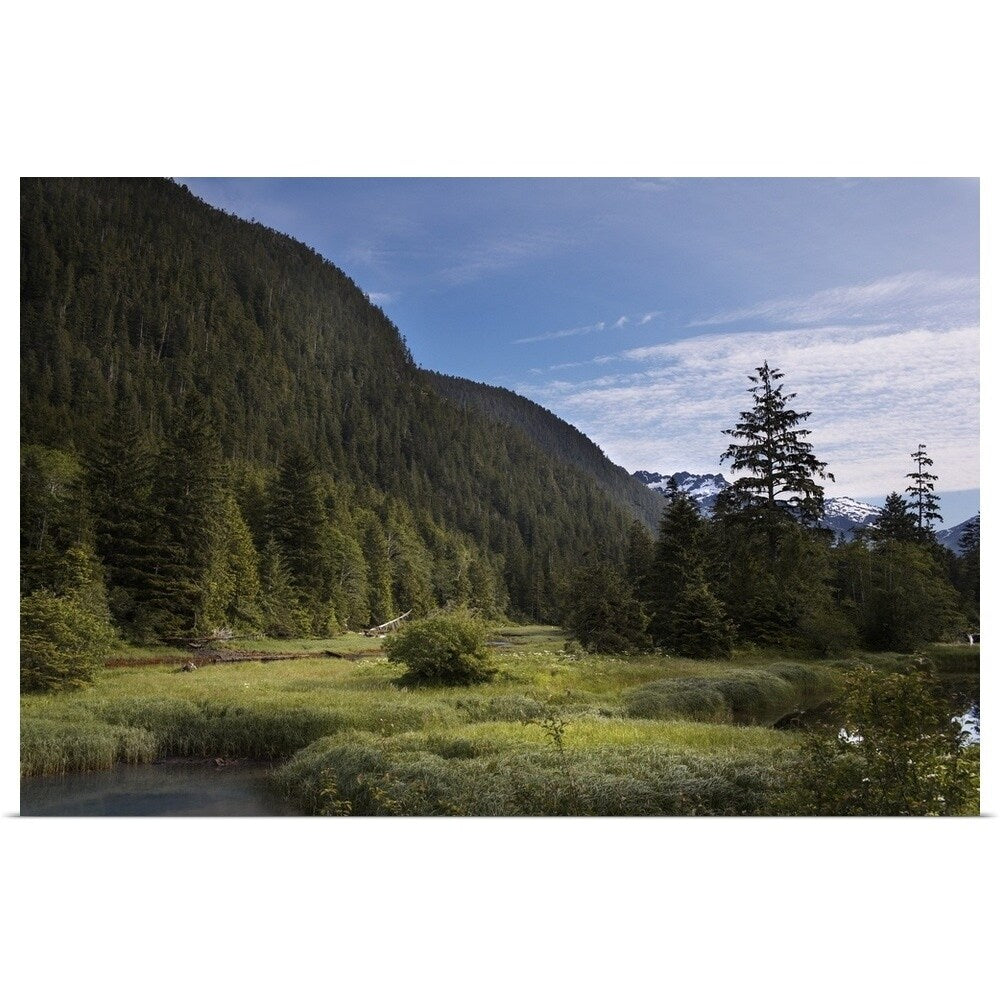 "Bedwell sound mountains and forest, Columbia" Poster Print - Multi