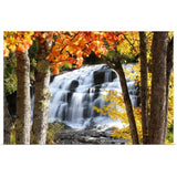"Bond Falls dressed in Autumn colors Paulding Michigan." Poster Print - Multi