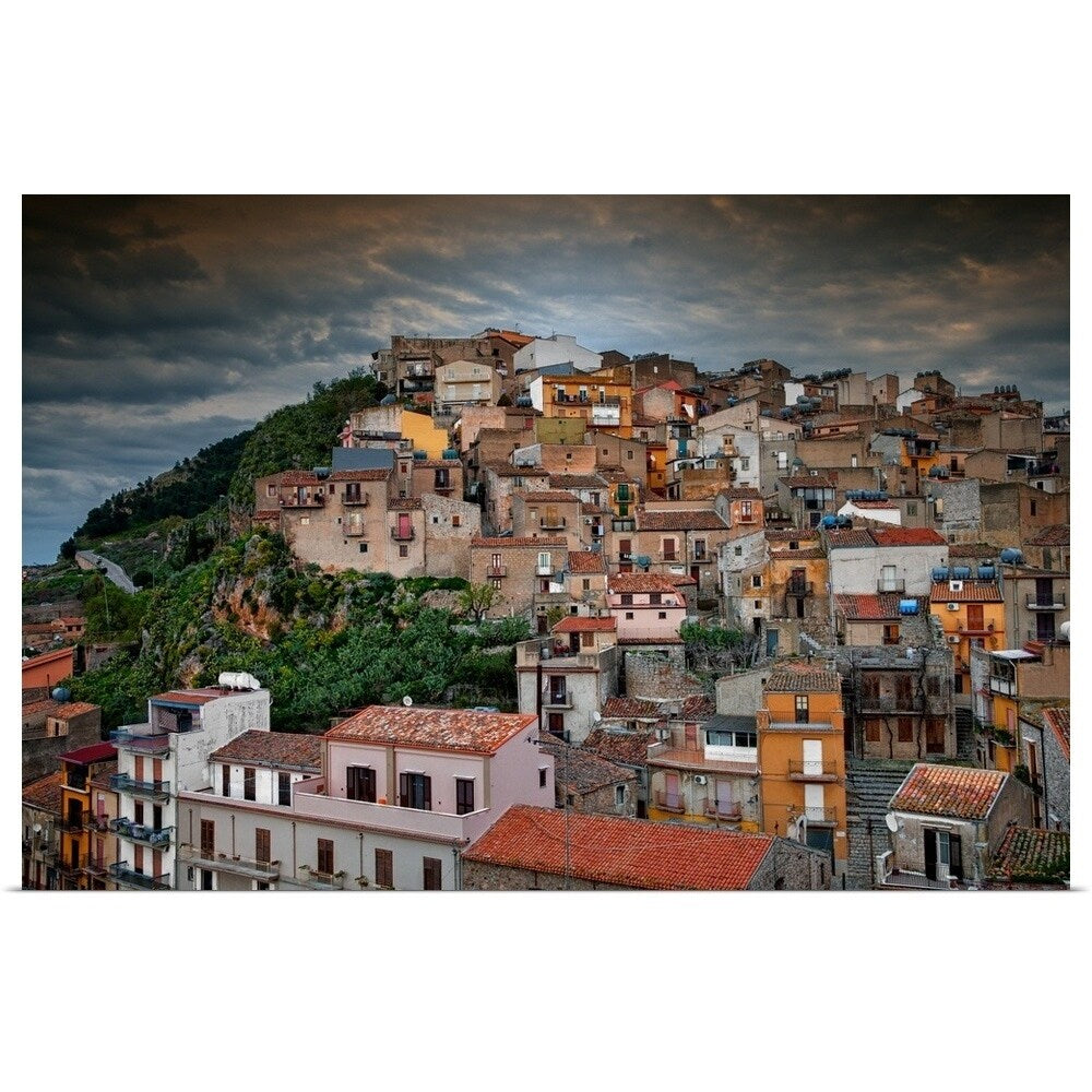"Caccamo Village located in Italy" Poster Print - Multi