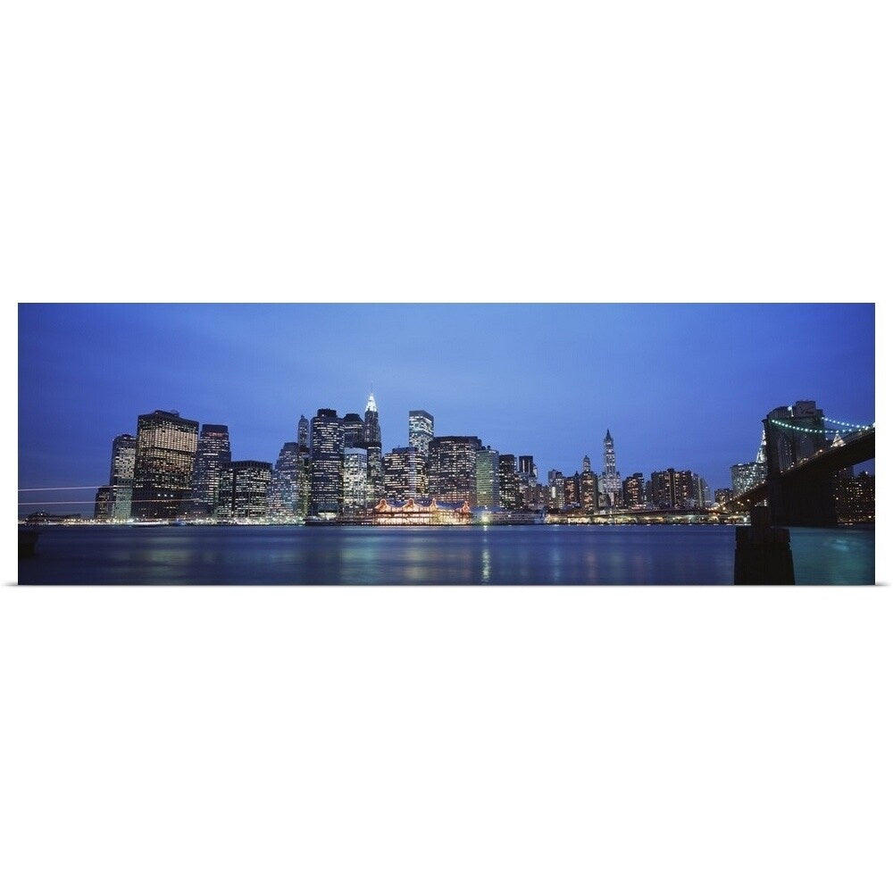 "Evening Lower Manhattan New York NY" Poster Print