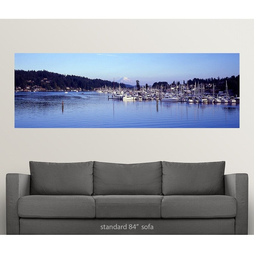 "Gig Harbor Mount Rainier Pierce County WA" Poster Print