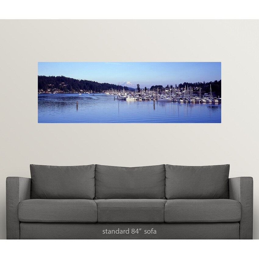 "Gig Harbor Mount Rainier Pierce County WA" Poster Print