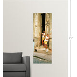"Girls in Doorway Cuba" Poster Print - Multi