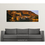 "Palace in a mountain, Garh Palace, Bundi, Rajasthan, India" Poster Print - Multi