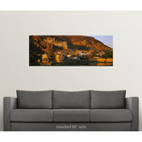 "Palace in a mountain, Garh Palace, Bundi, Rajasthan, India" Poster Print - Multi