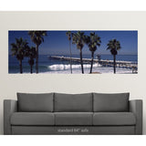 "Pier over an ocean, San Clemente Pier, Los Angeles County, California" Poster Print - Multi