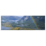 "Rainbow over a valley, Conejos County, Colorado" Poster Print