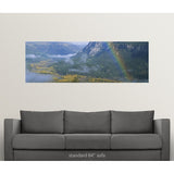 "Rainbow over a valley, Conejos County, Colorado" Poster Print
