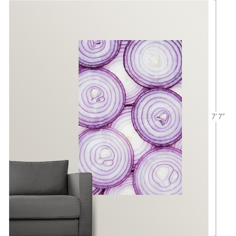 "Red onion slice" Poster Print - Multi