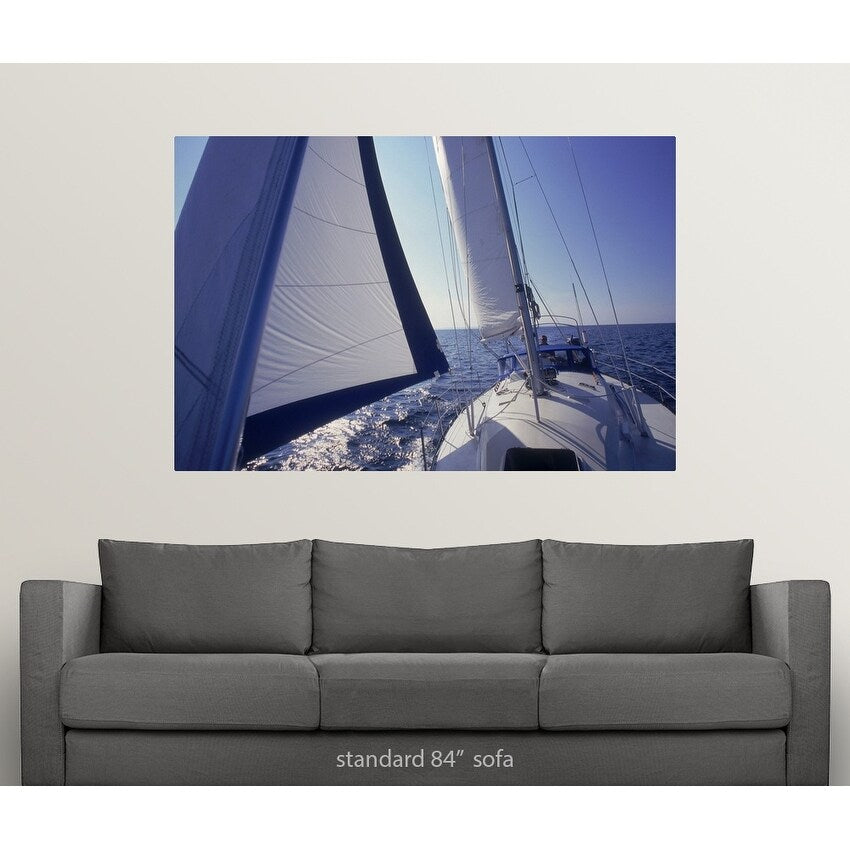 "Sailing in Georgian Bay , Lake Huron , Ontario , Canada" Poster Print - Multi