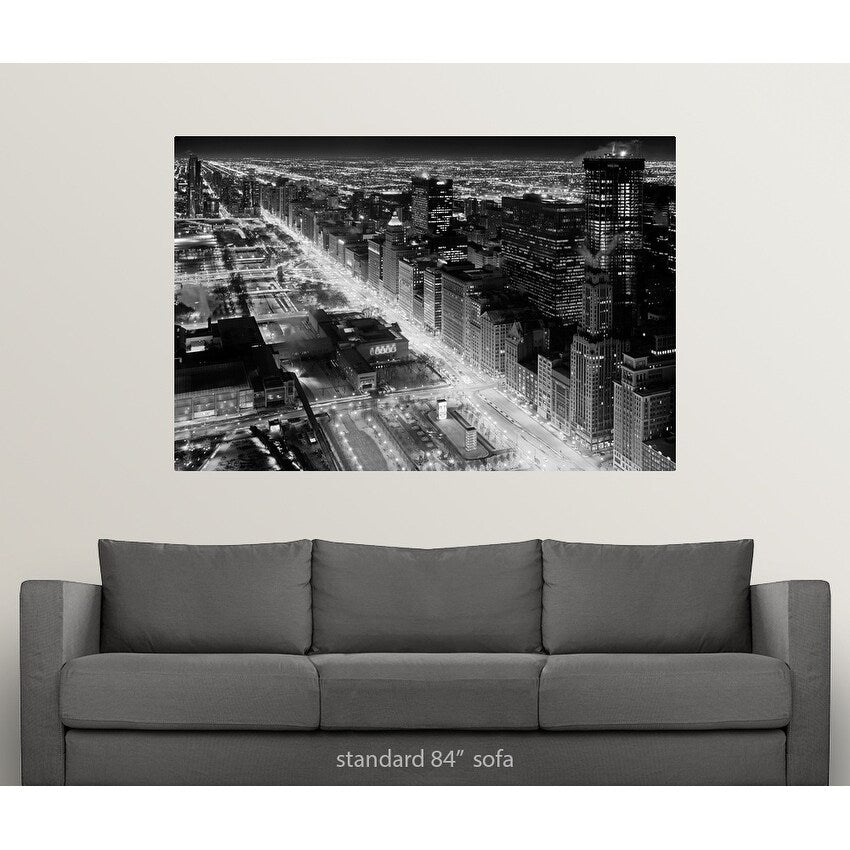 "South Michigan Avenue Street Wall, Chicago, Illinois" Poster Print - Multi